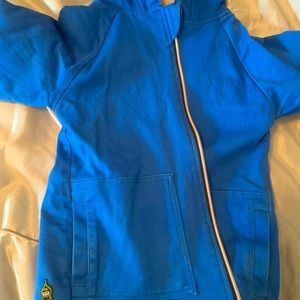 Blue canvas fleece lined jacket